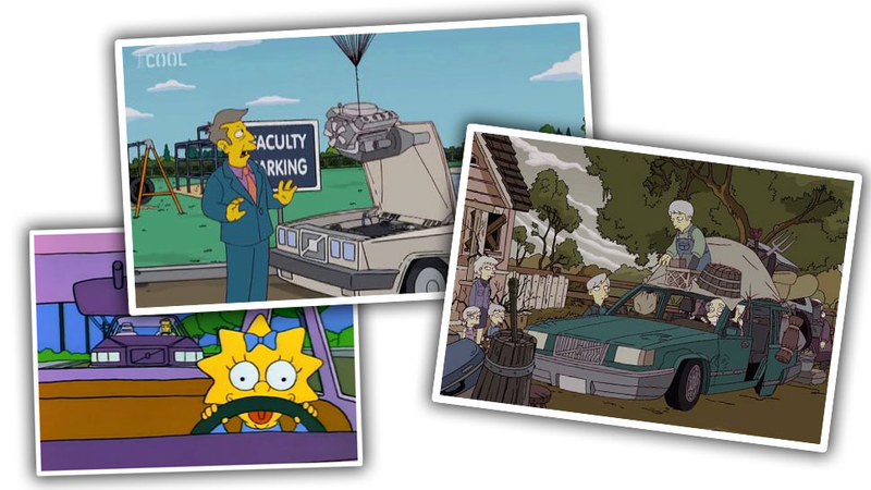 Illustration for article titled A Guide To Every Real-World Car Used In The Simpsons